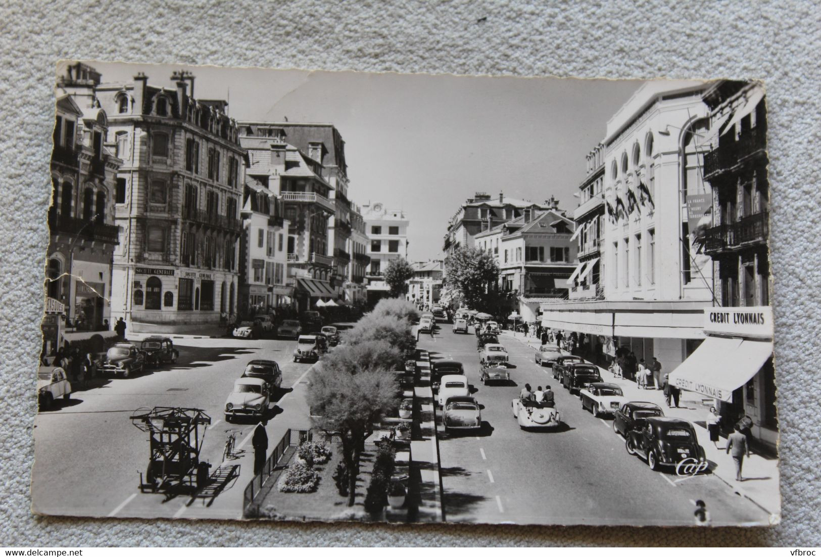 G786, Cpsm 1958, Biarritz, place Clémenceau, Pyrénées atlantiques 64