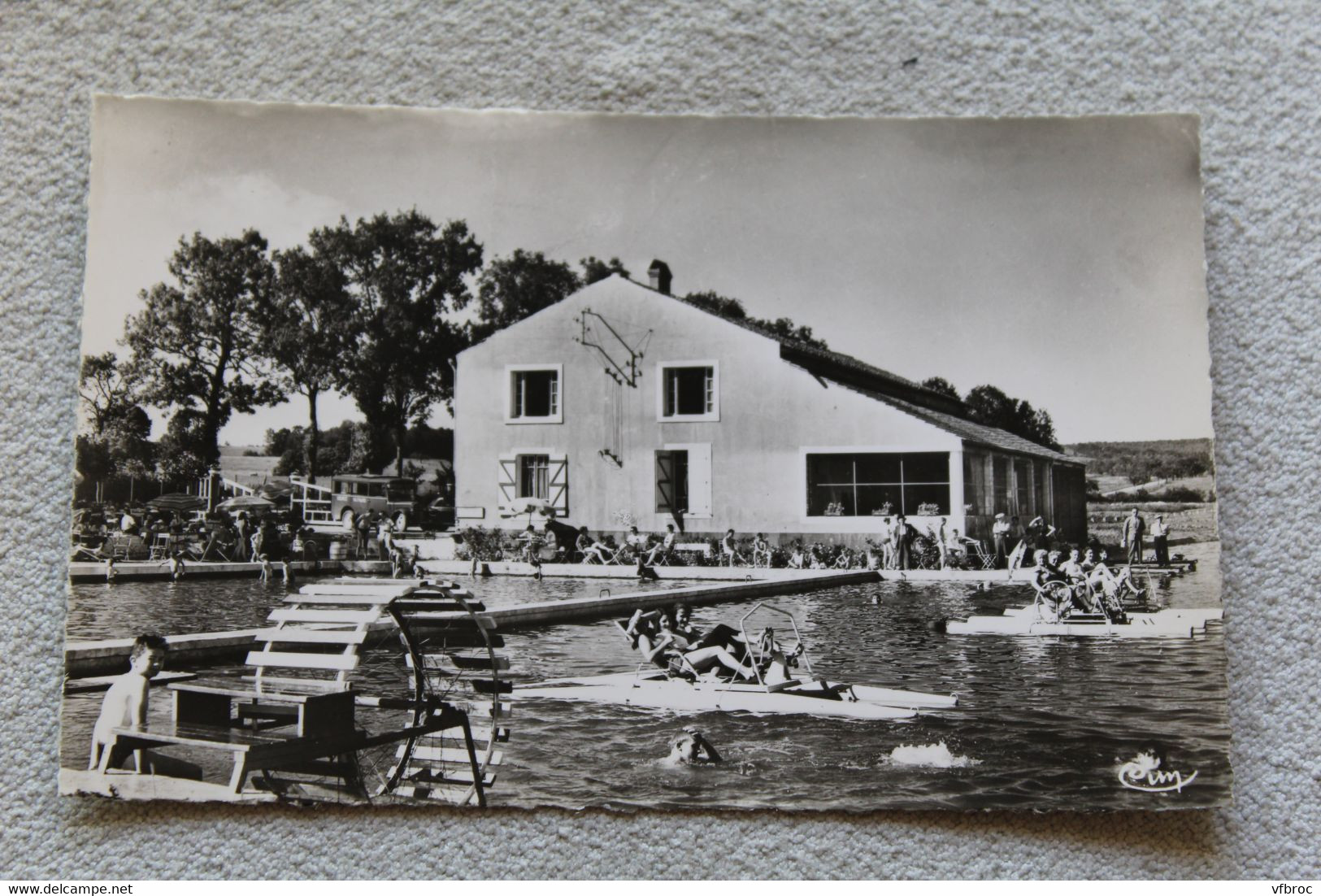 G799, Cpsm, Bourbonne les bains, Bourbonne plage, lac de la Mézelle, Haute Marne 52