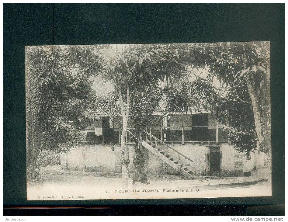 Gabon - N' DORO  (Haut Ougoué) -  Factorerie S.H.O. (  Collection S.H.O. 31 G.P. Photo)