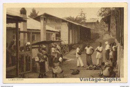Lambarene: Albert Schweitzer Spital: Conusltation - Patients (Vintage PC 1910s/1920s)