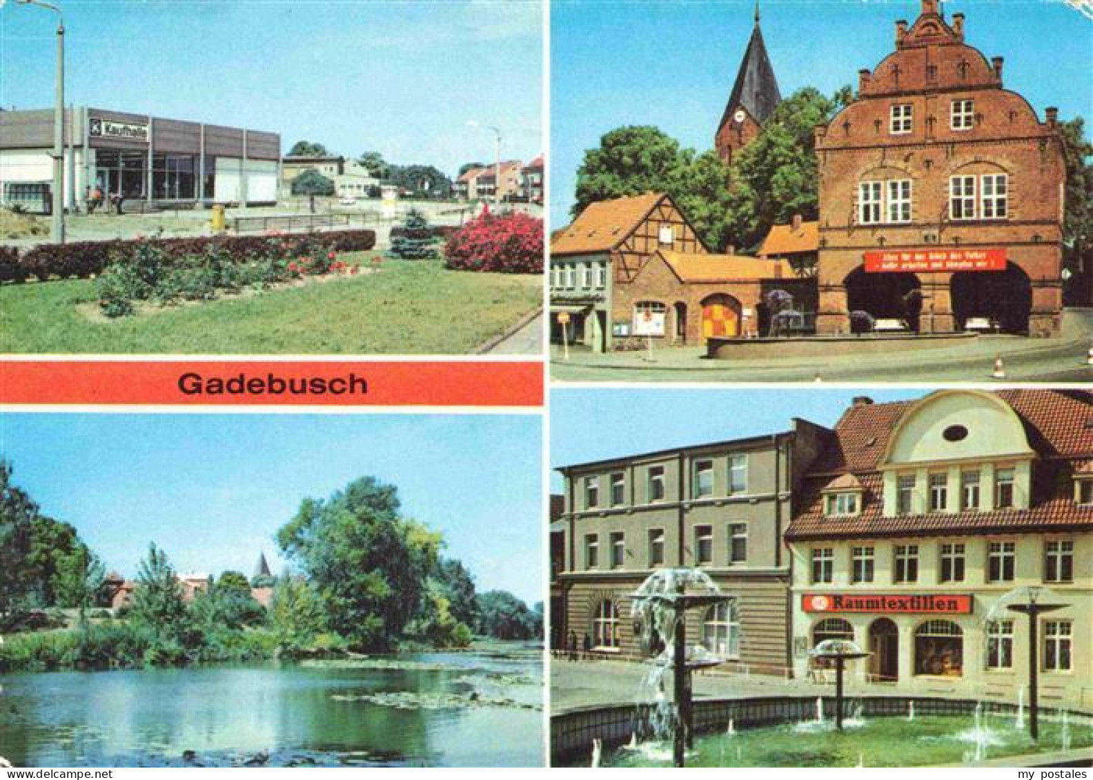 Gadebusch Konsum-Kaufhalle Rathaus Burgsee Markt