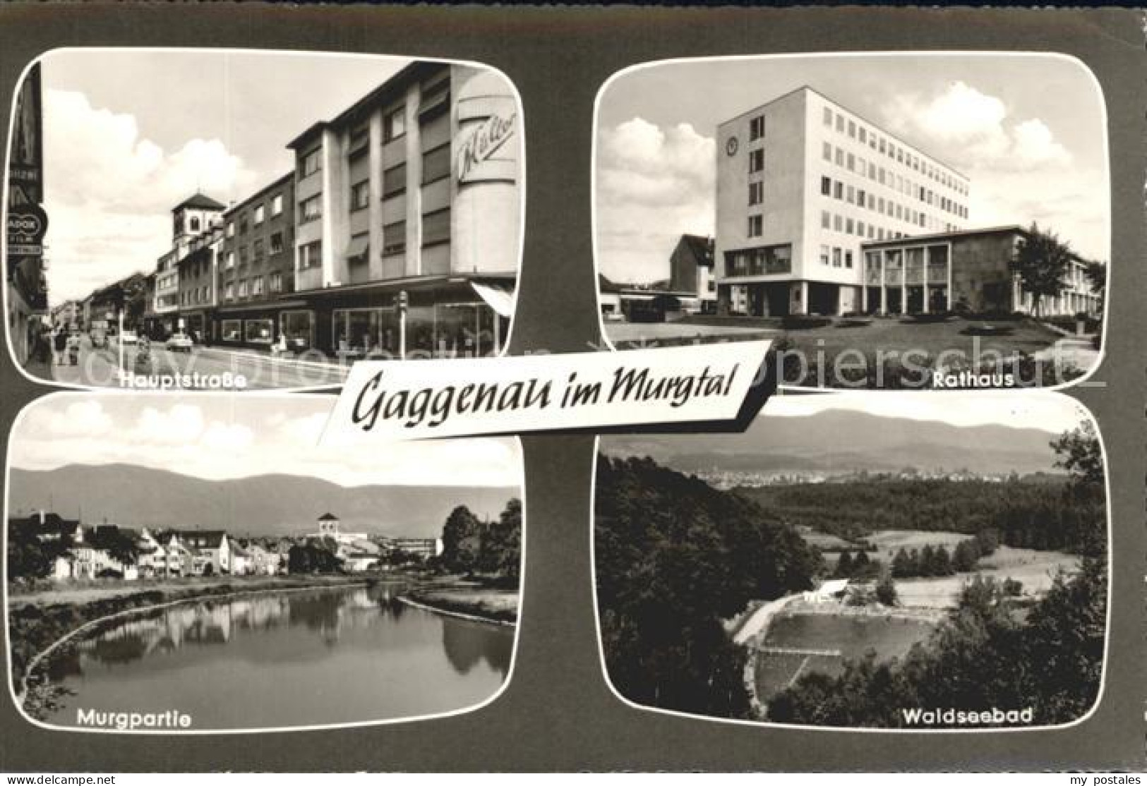 Gaggenau Waldseebad Rathaus Hauptstrasse Murgpartie