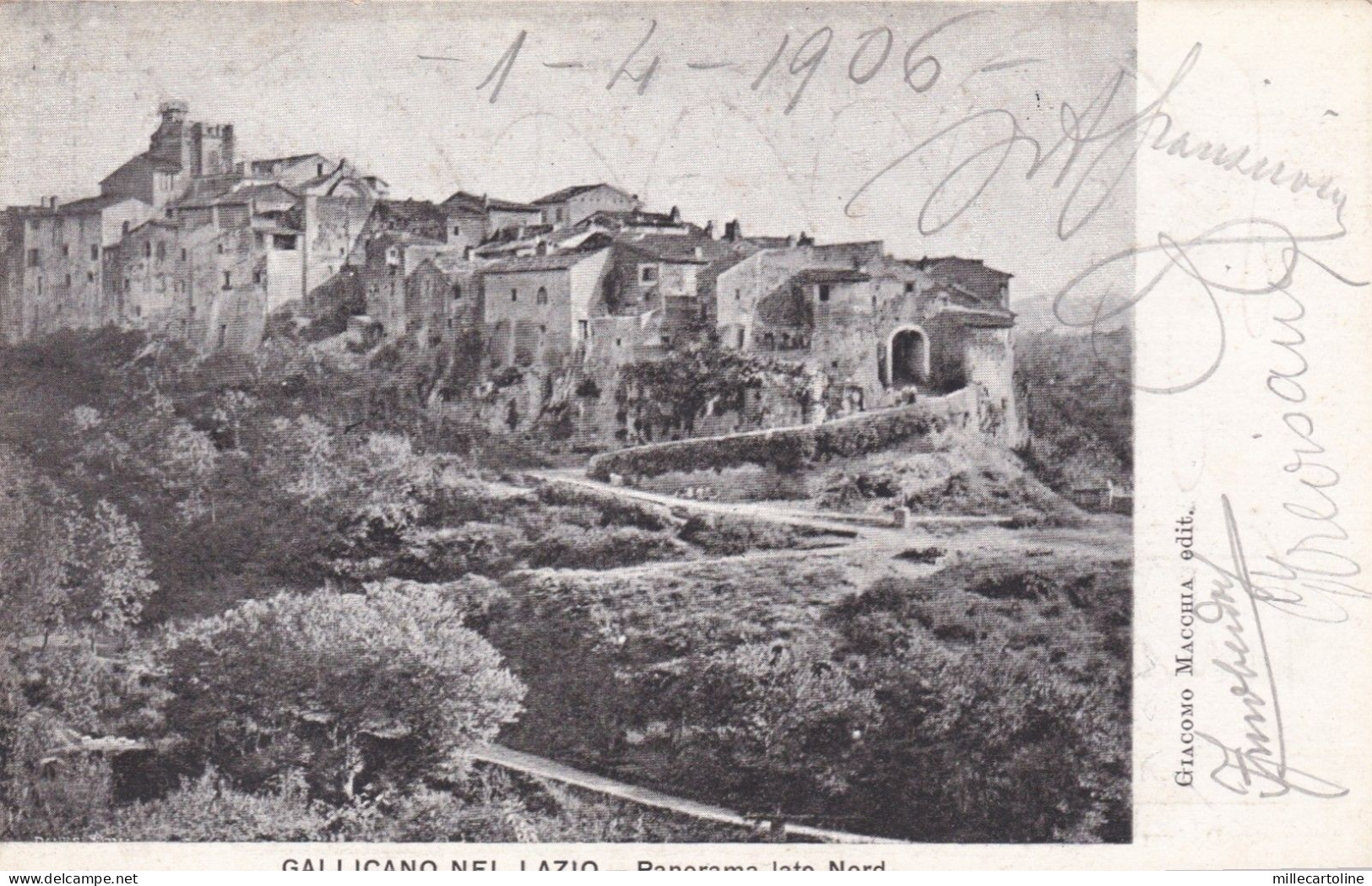 GALLICANO NEL LAZIO: Panorama lato nord   1906