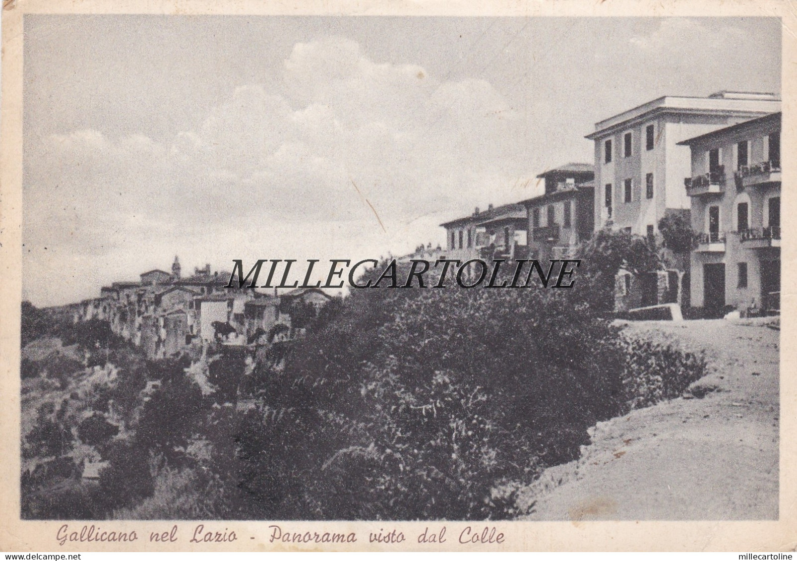 GALLICANO NEL LAZIO:  Panorama visto dal Colle    1953
