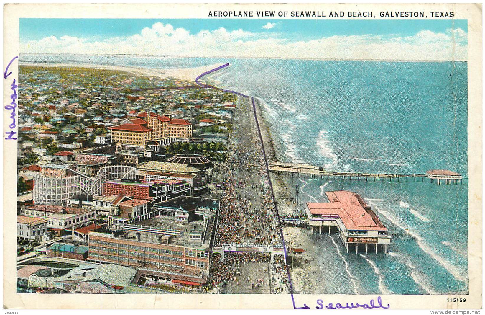 GALVESTON      AEROPLANE VIEW