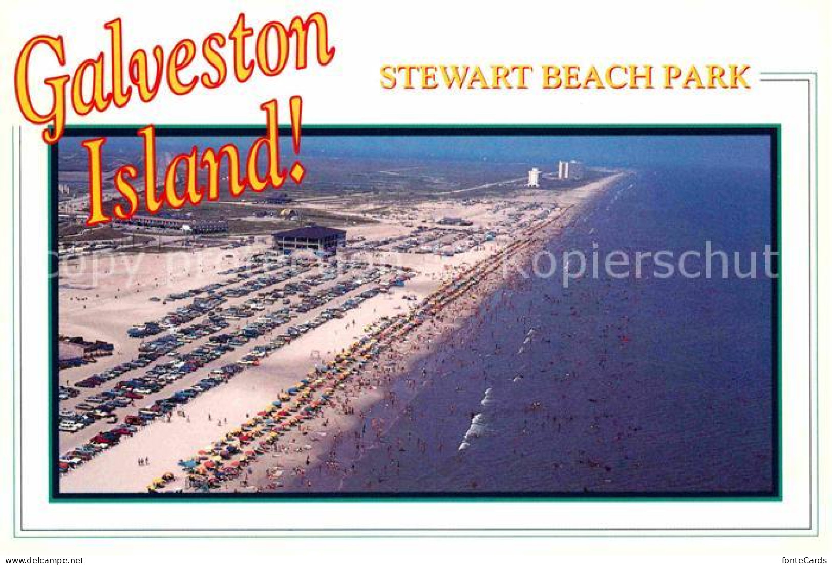 Galveston Texas Fliegeraufnahme Strand