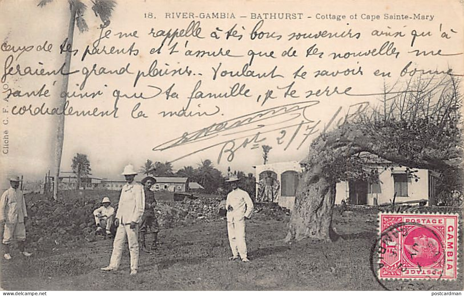Gambia - BATHURST - Cottage of Cape Sainte-Mary - Publ. C.F.A.O. 18