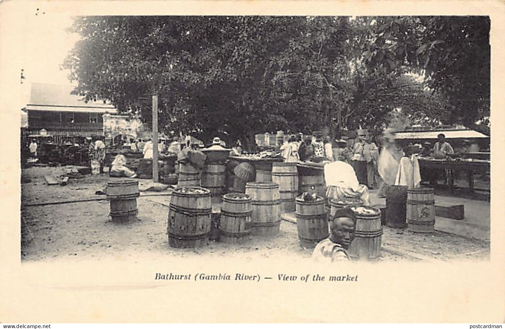 Gambia - BATHURST - View of the market - Publ. unknown