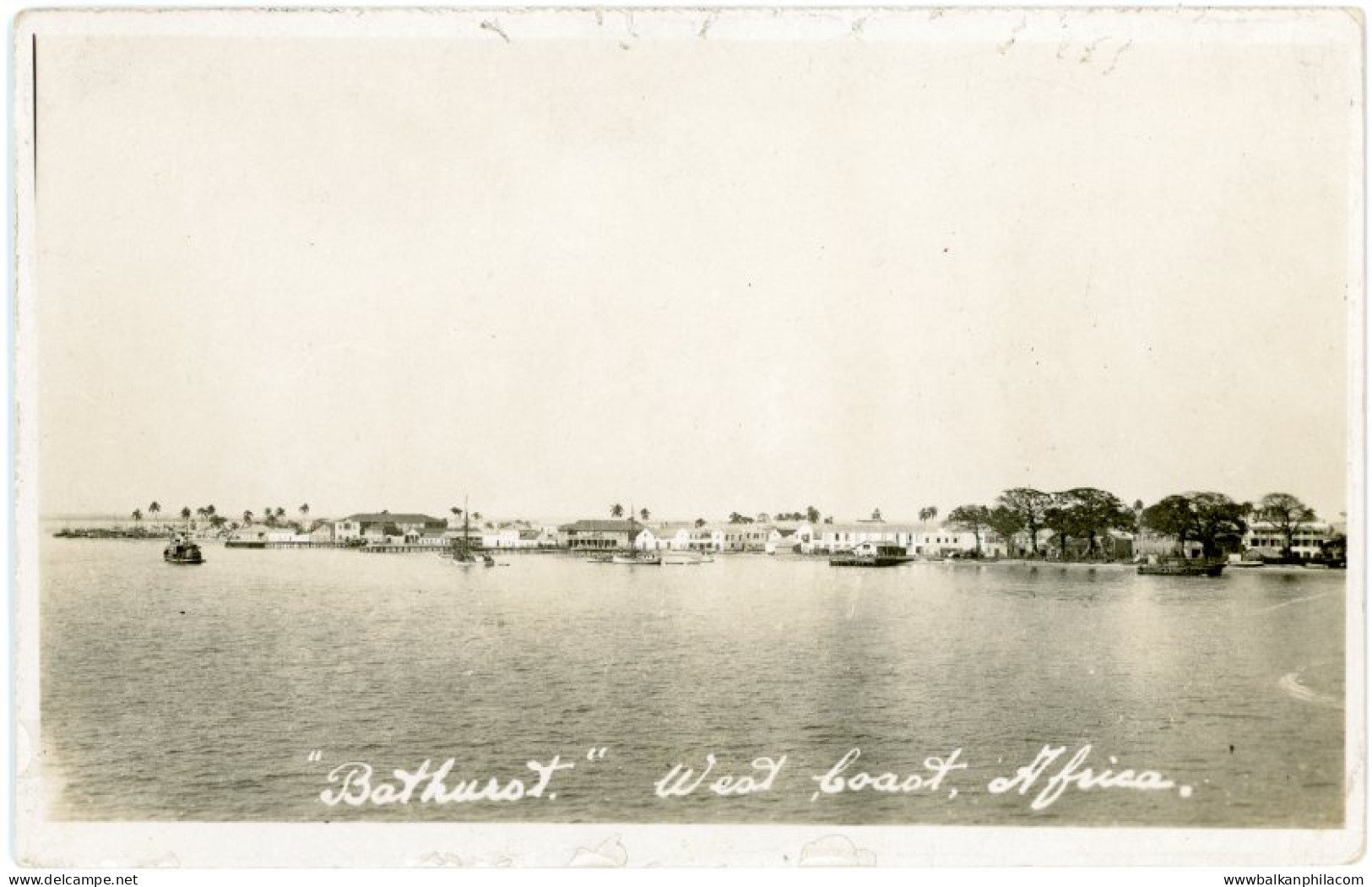 Gambia Bathurst West Coast Africa photocard