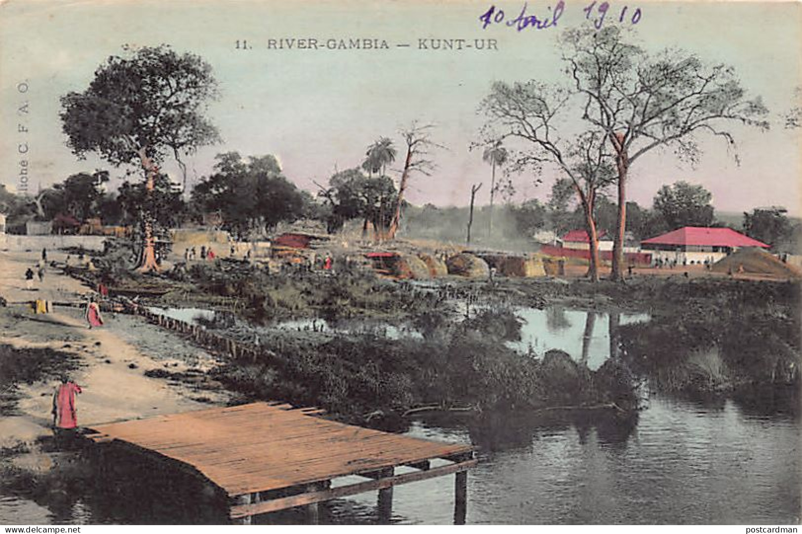 Gambia - KUNT-UR - View of the trading post - Publ. C.F.A.O. 11