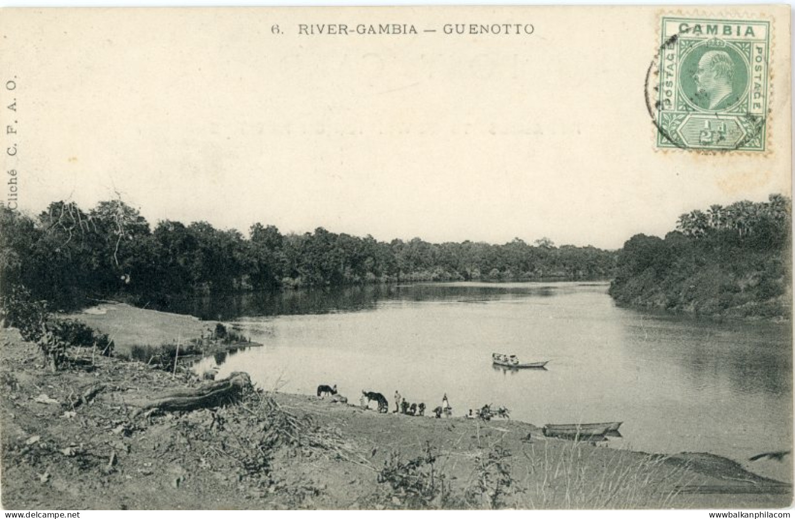 Gambia River Guenotto ed CFAO 1909