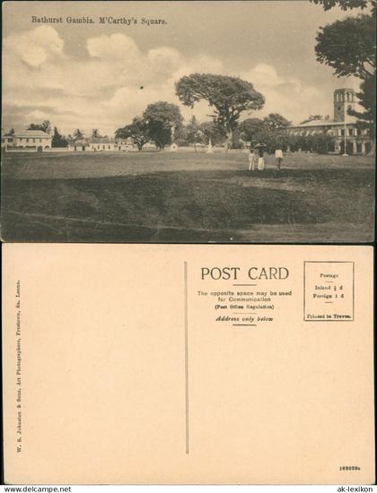 Banjul (bis 1973 Bathurst) Gambia. M'Carthy's Square. Africa Afrika 1919