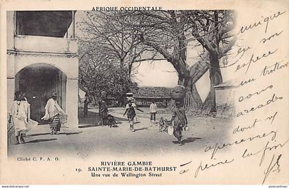 Gambia - BATHURST - A view of Wellington street - Publ. C.F.A.O. 19