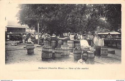 Gambia - BATHURST - View of the market - Publ. unknown
