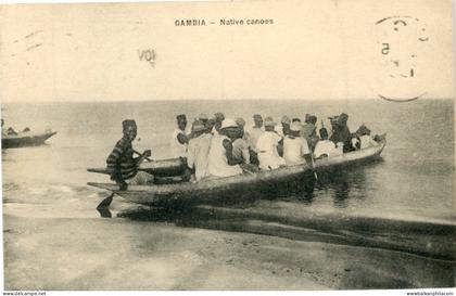 Gambia Native Canoes 1931 Gold Coast to Hove