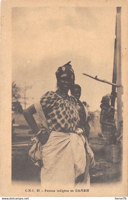 AFRIQUE - GAMBIE - Femme indigène