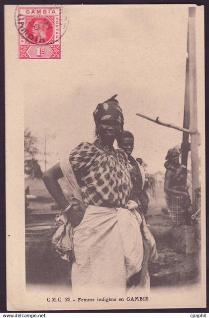 CPA Gambie Femme indigene
