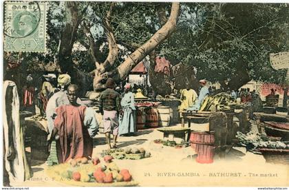 Gambia Bathurst Market 1909