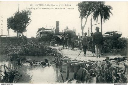 Gambia Kuntaur Kuntur Loading Steamer