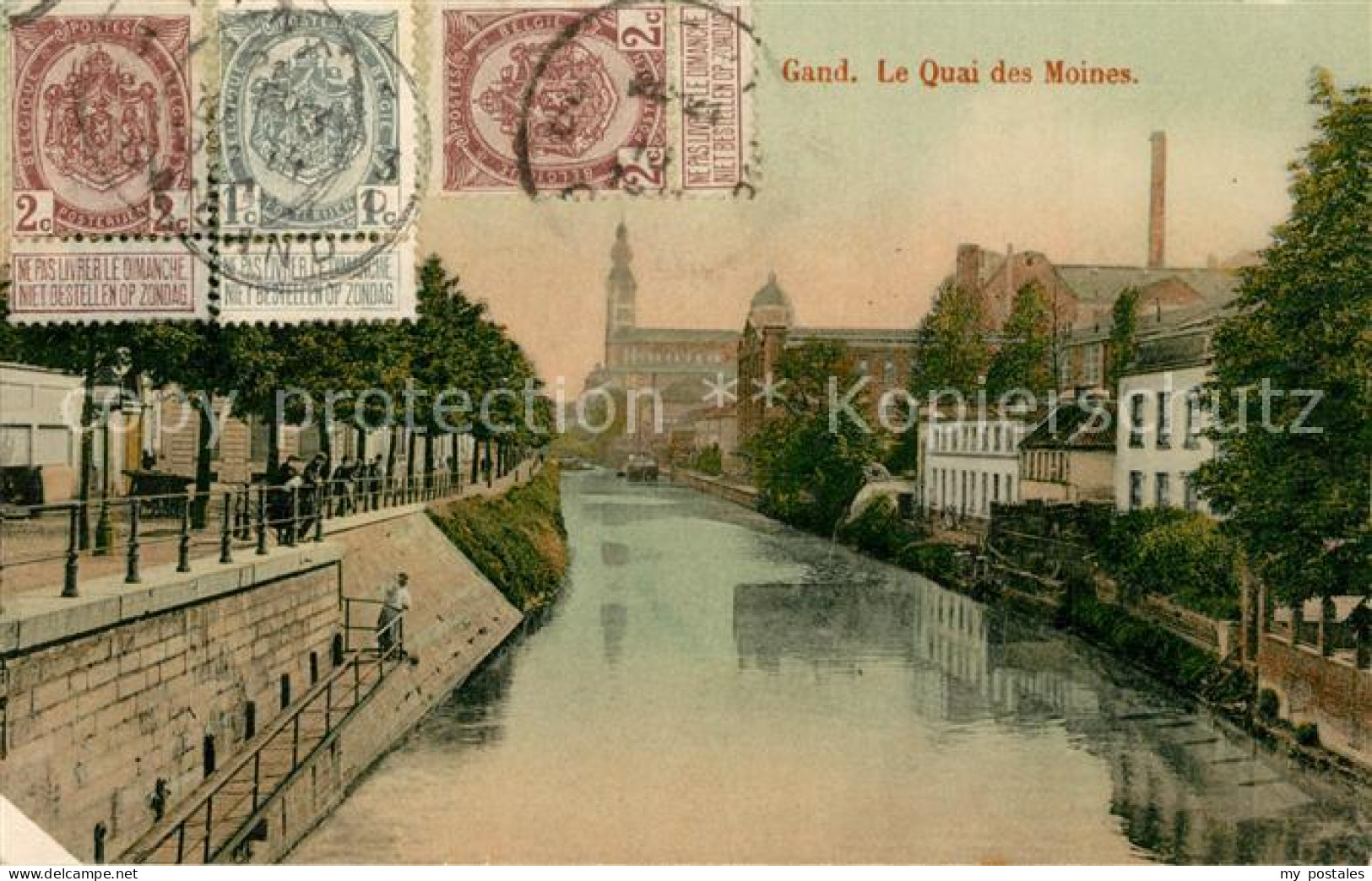 Gand Belgien Le Quai des Moines
