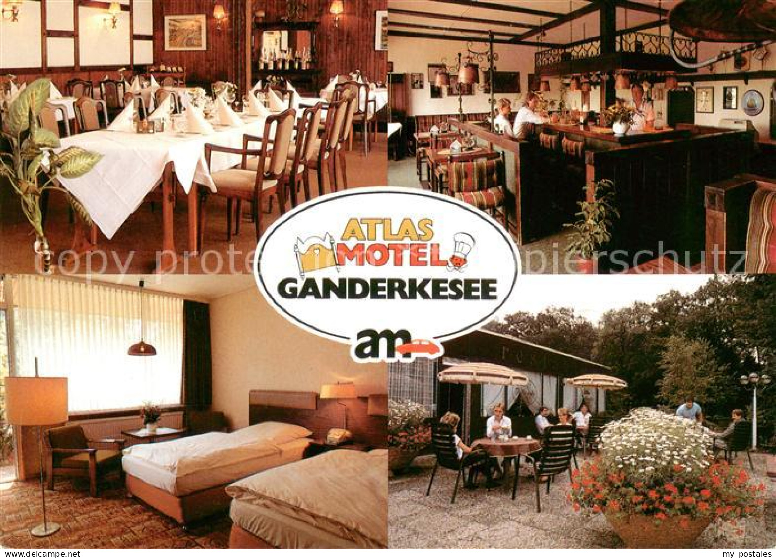 Ganderkesee Atlas Motel Gastraeume Zimmer Terrasse
