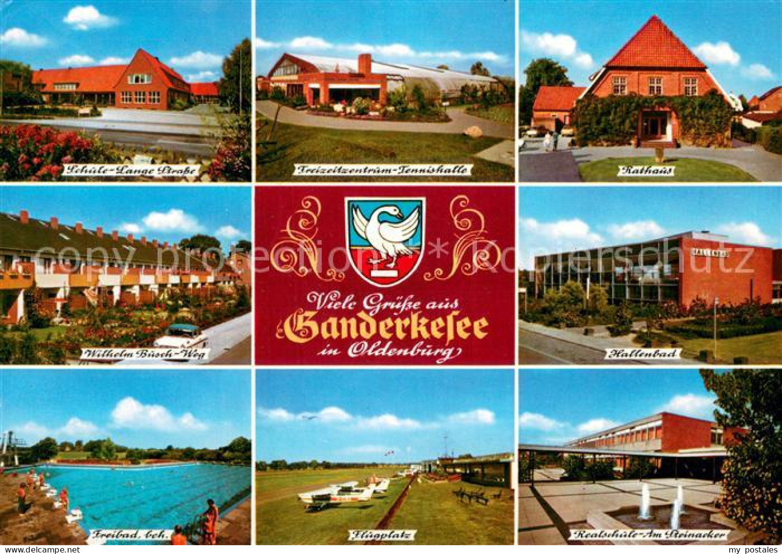 Ganderkesee Schule Lange Strasse Freizeitzentrum Tennishalle Rathaus Wilhelm Bus