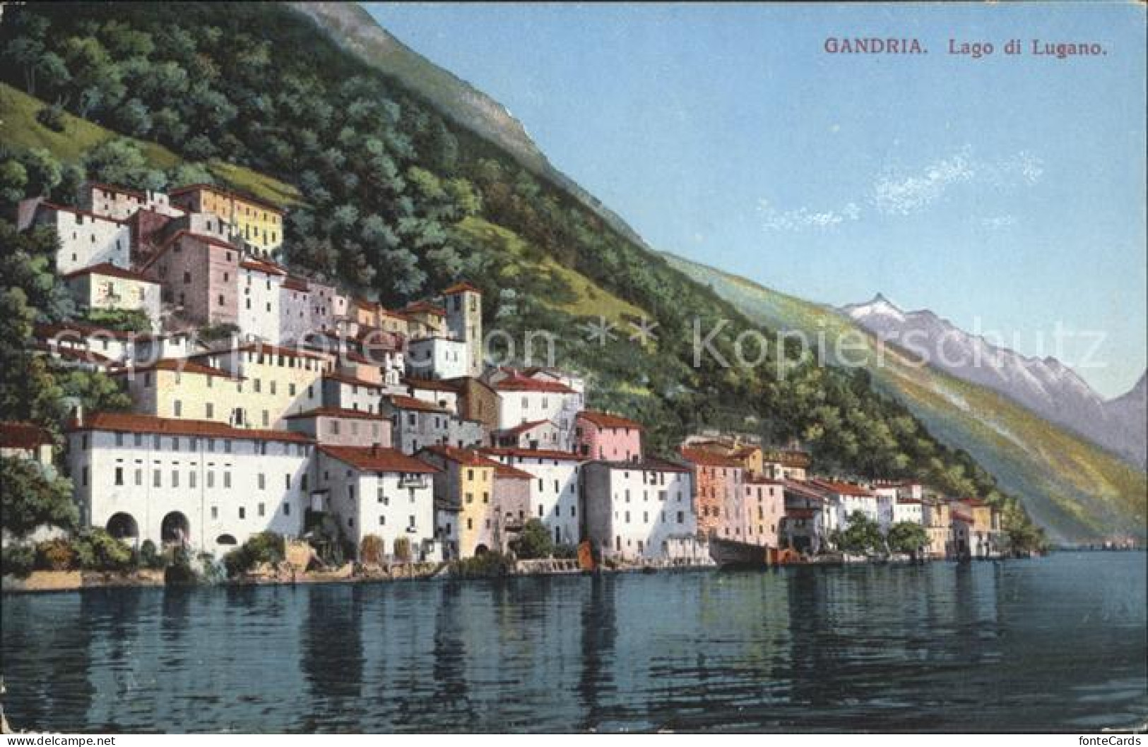 Gandria Lago di Lugano Lago di Lugano Haeuser