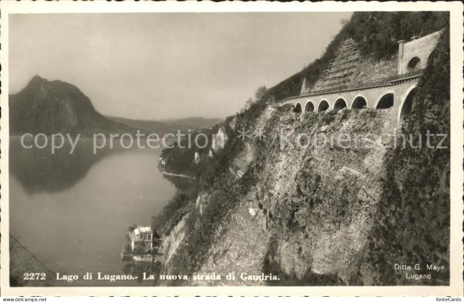 Gandria Lago di Lugano Lago di Lugano neue Strasse