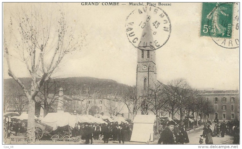 Gard : La Grand Combe, Marché, Place Bouzac, Belle Animation