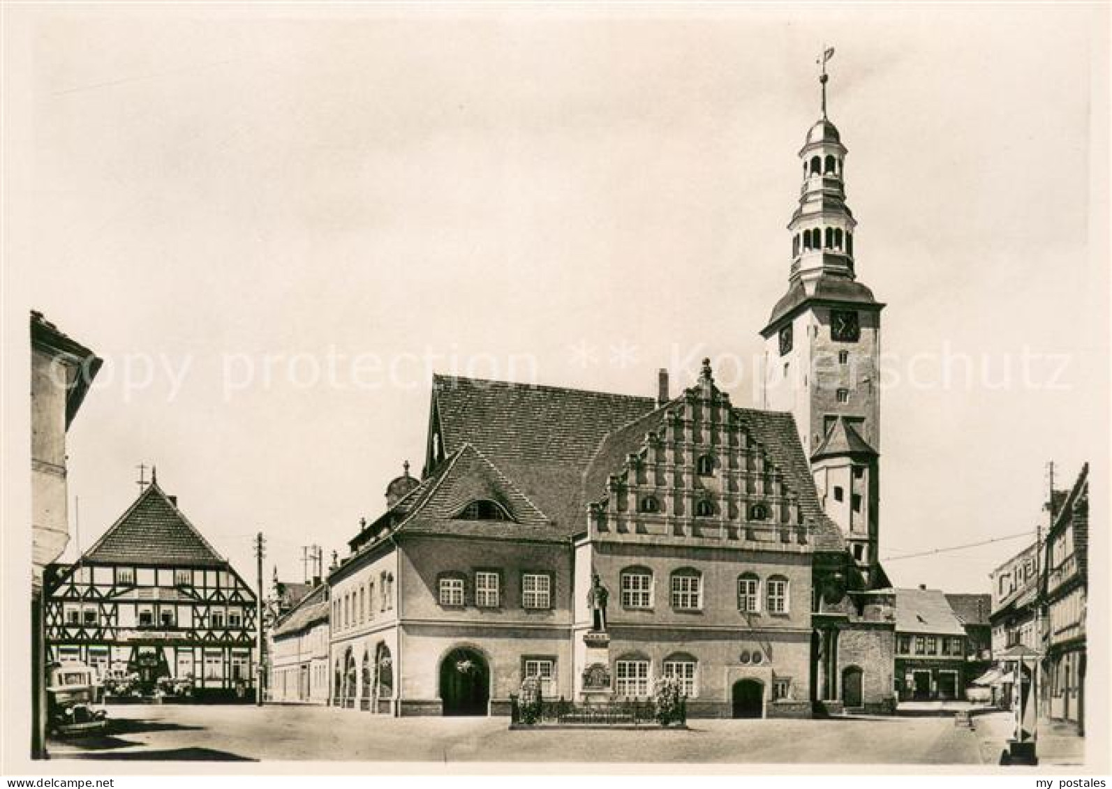 Gardelegen Rathaus mit Hotel Deutsches Haus
