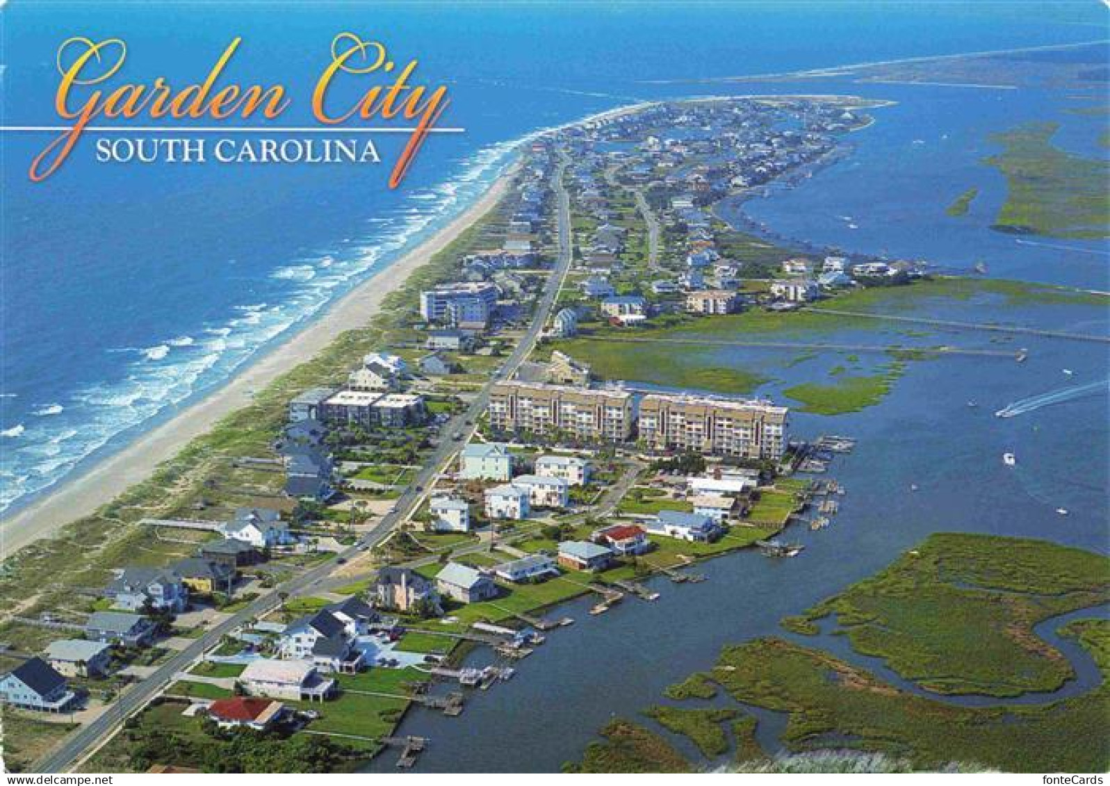 Garden City Beach South Carolina Fliegeraufnahme
