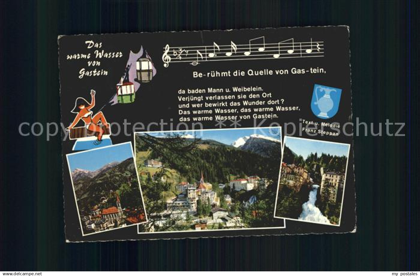 Gastein Bad Liederkarte Beruehmt die Quelle von Gastein Wasserfall