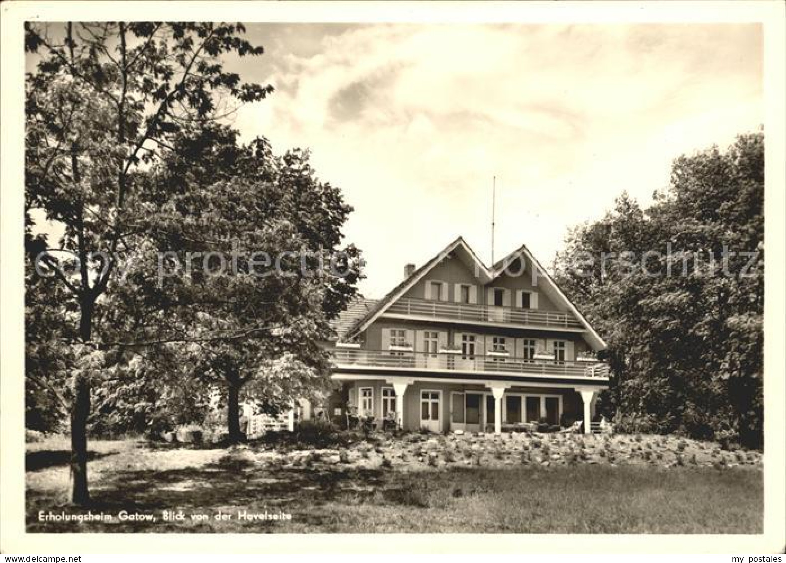 Gatow Berlin Erholungsheim Blick von Havelseite