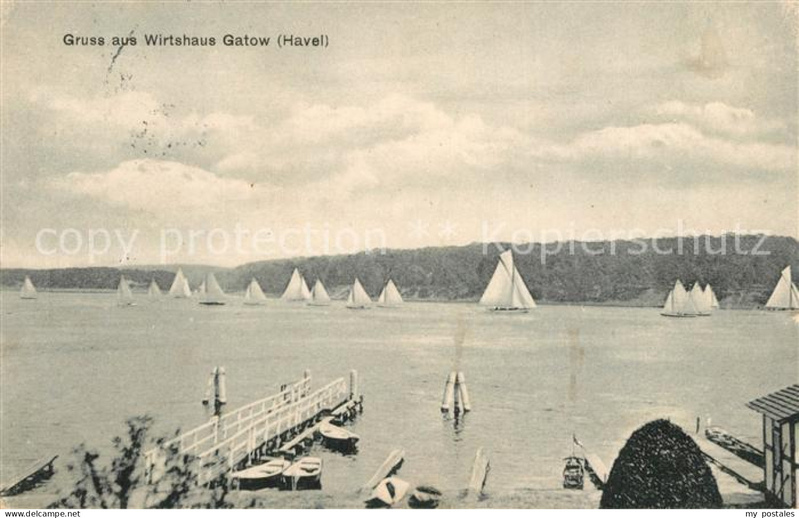 Gatow Berlin Wirtshaus Gatow Seepanorama