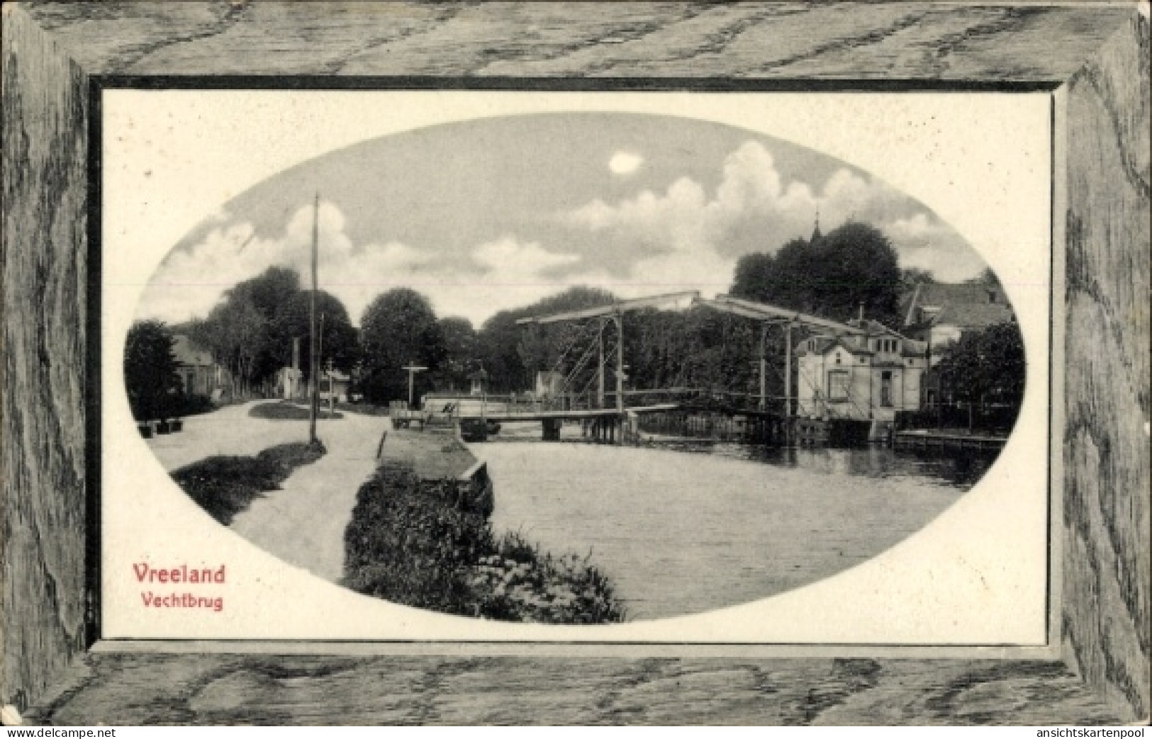 Gaufré Passepartout CPA Vreeland Utrecht, Vechtbrücke