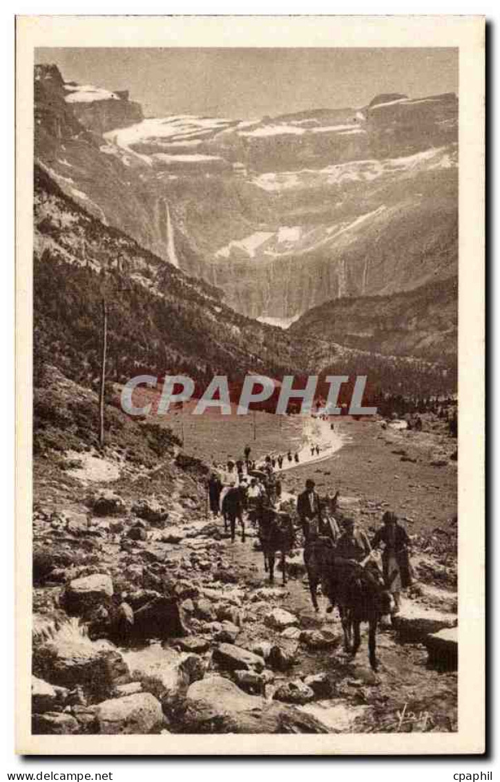 Gavarnie CPA Retour du cirque (ane donkey)