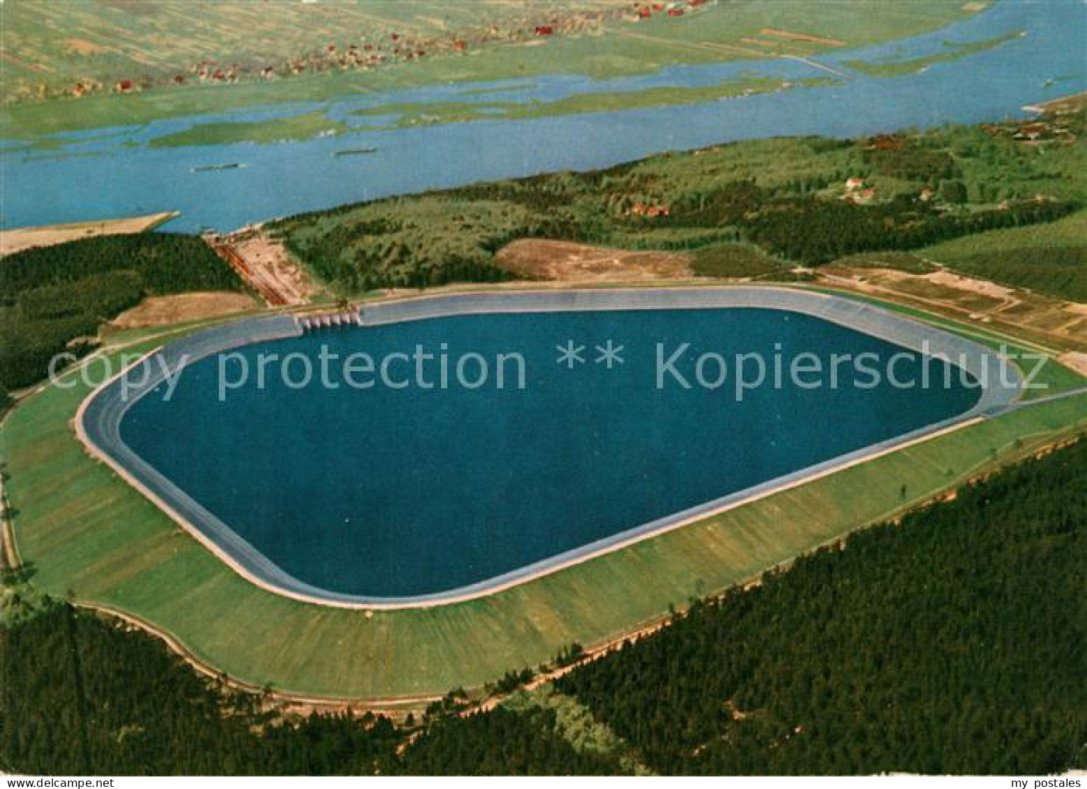 Geesthacht Elbe Fliegeraufnahme Pumpspeicherwerk