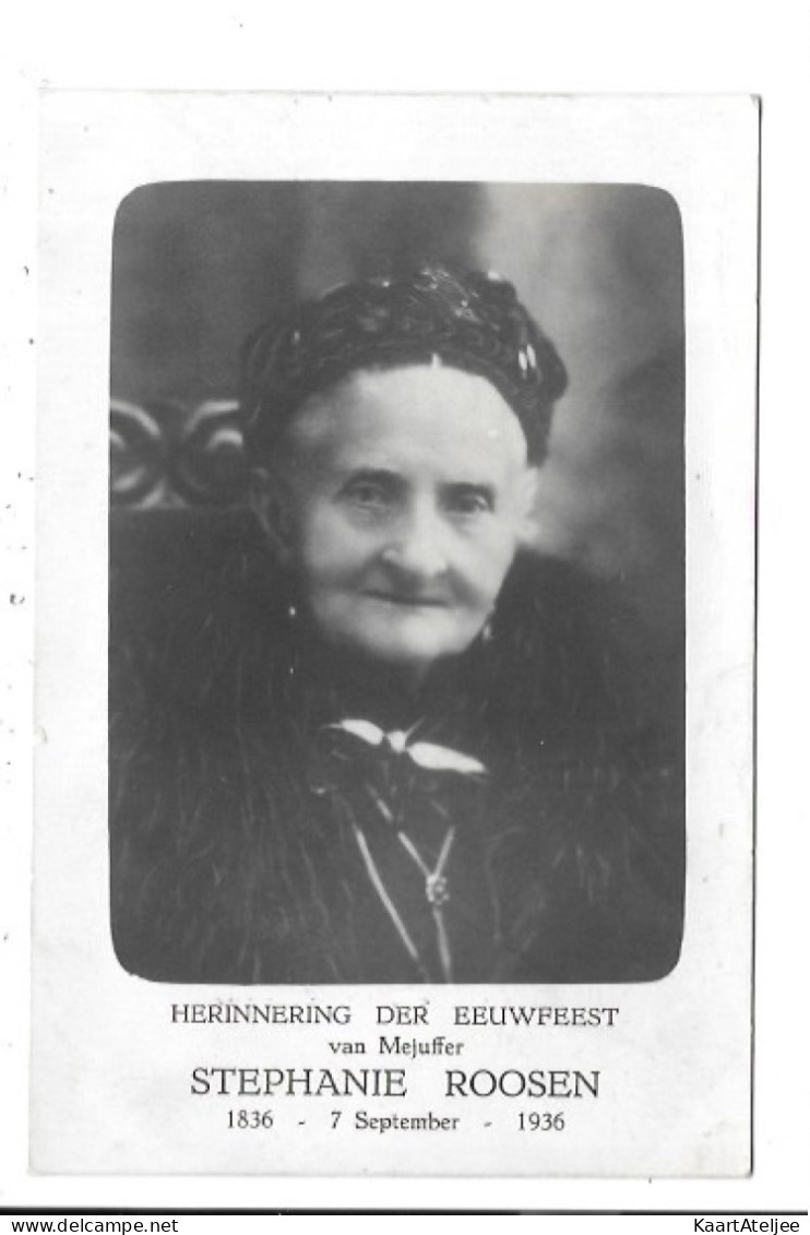 Geetbets - Herinnering der eeuwfeest van Stephanie Roosen 1836-1936.