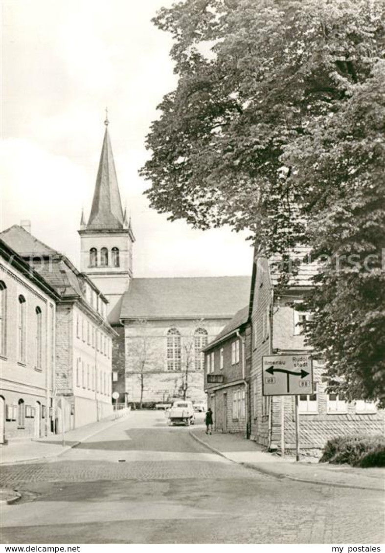 Gehren Thueringen Blick zur Kirche