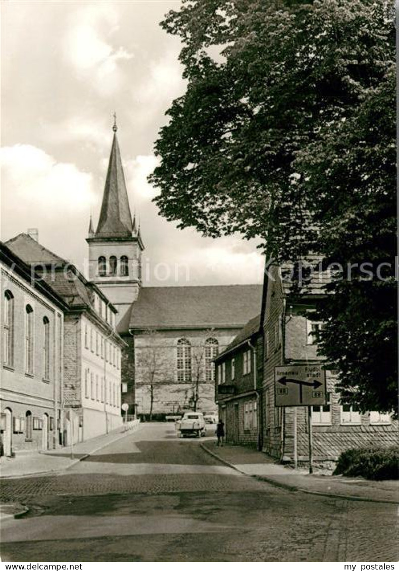 Gehren Thueringen Blick zur Kirche