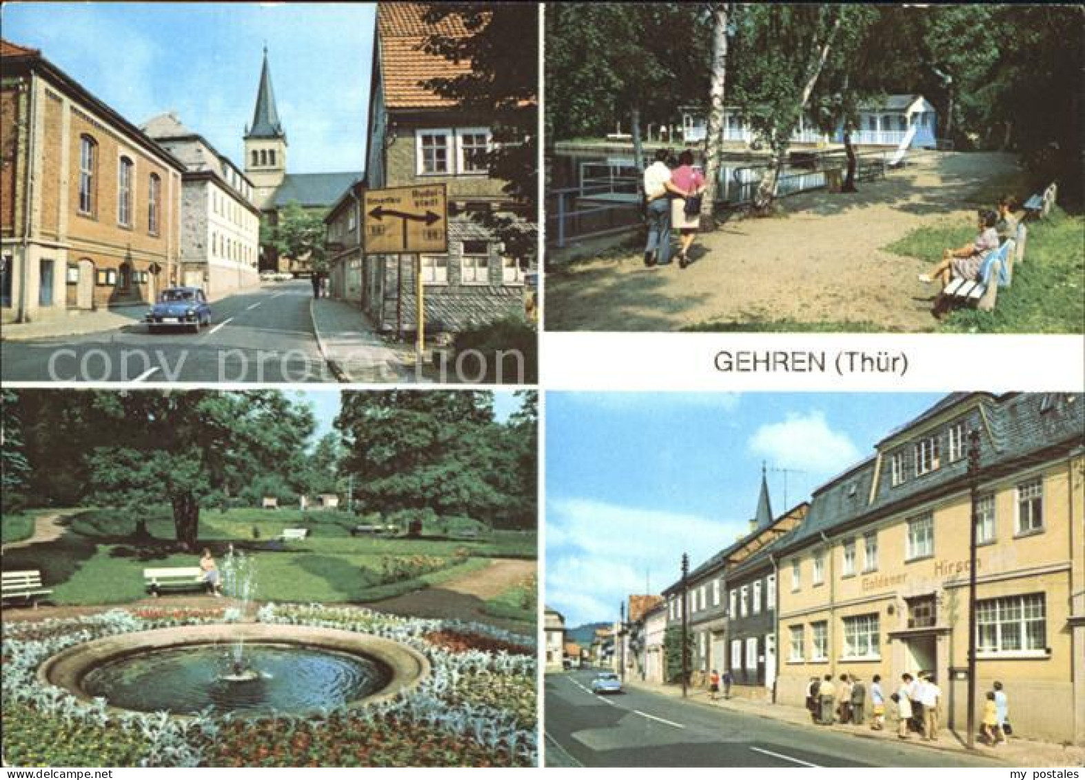 Gehren Thueringen Dimitroffstrasse Badeteich Marktstrasse