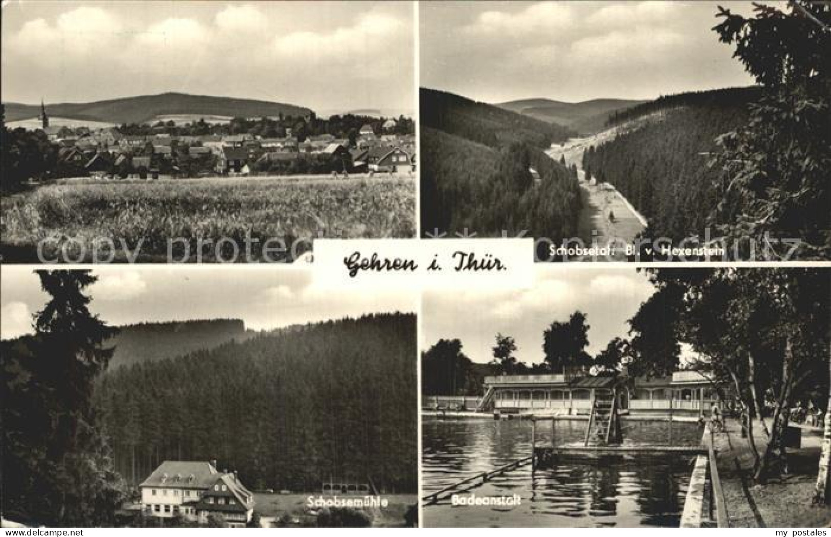 Gehren Thueringen Schobsetal Schobsmuehle Badeanstalt