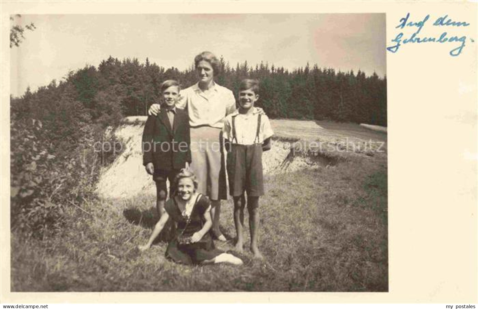 Gehrenberg Markdorf Baden BW Familienbild auf dem Gehrenberg
