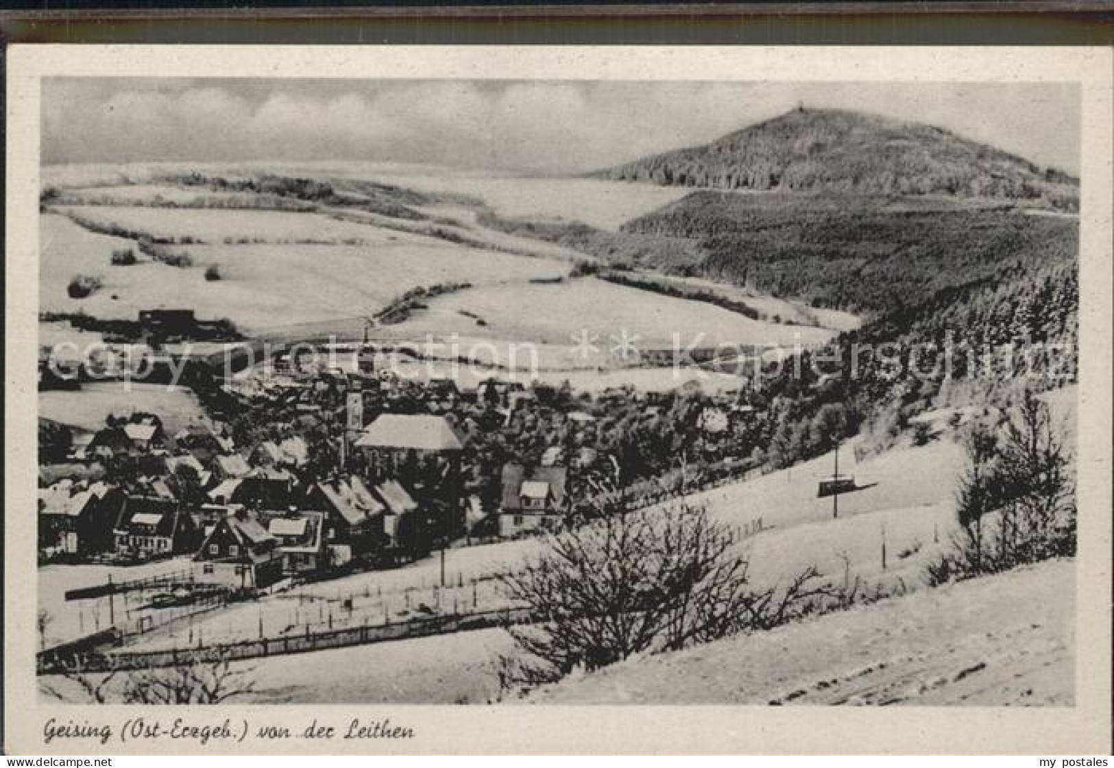 Geising Erzgebirge Dorfansicht