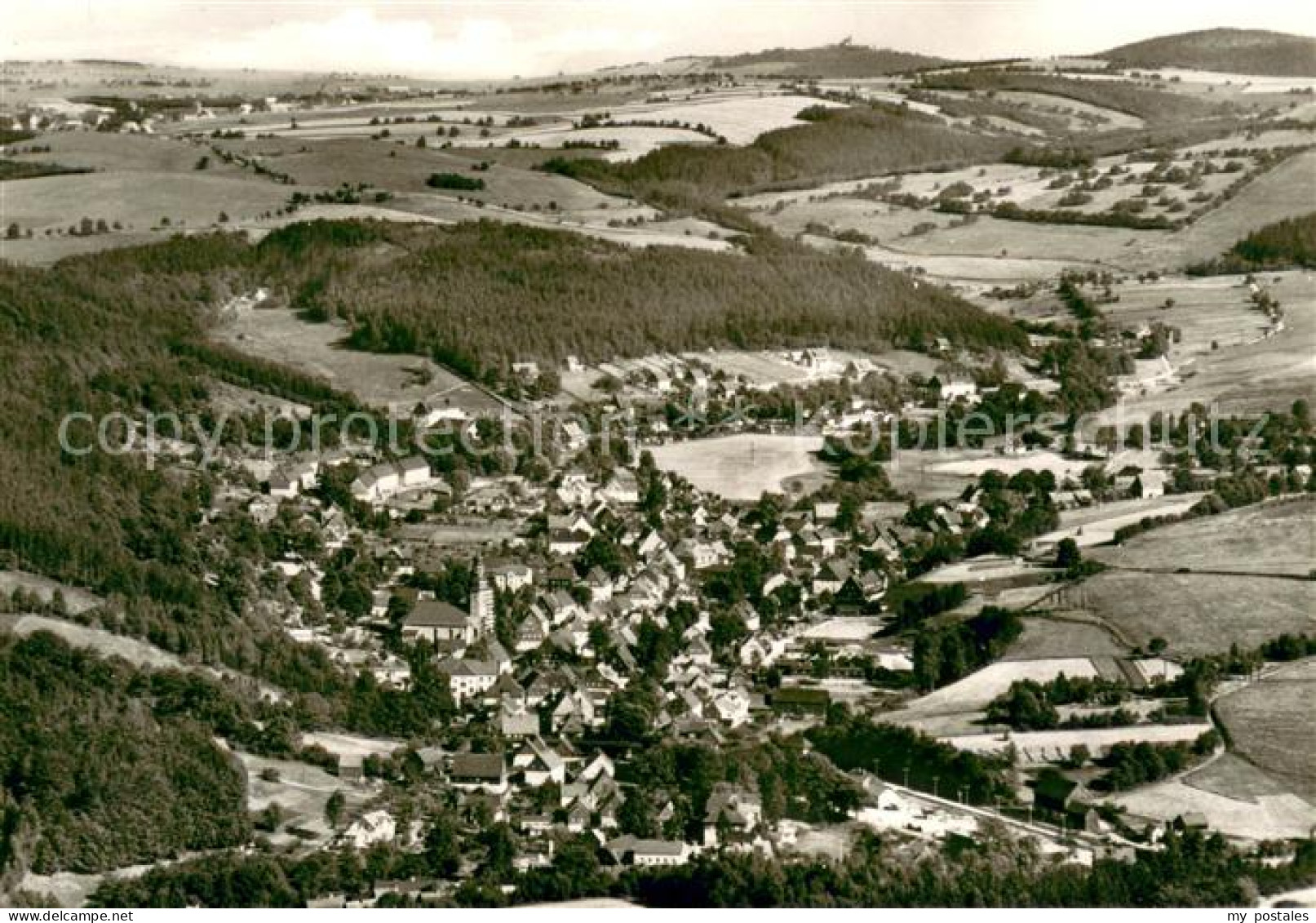 Geising Erzgebirge Fliegeraufnahme
