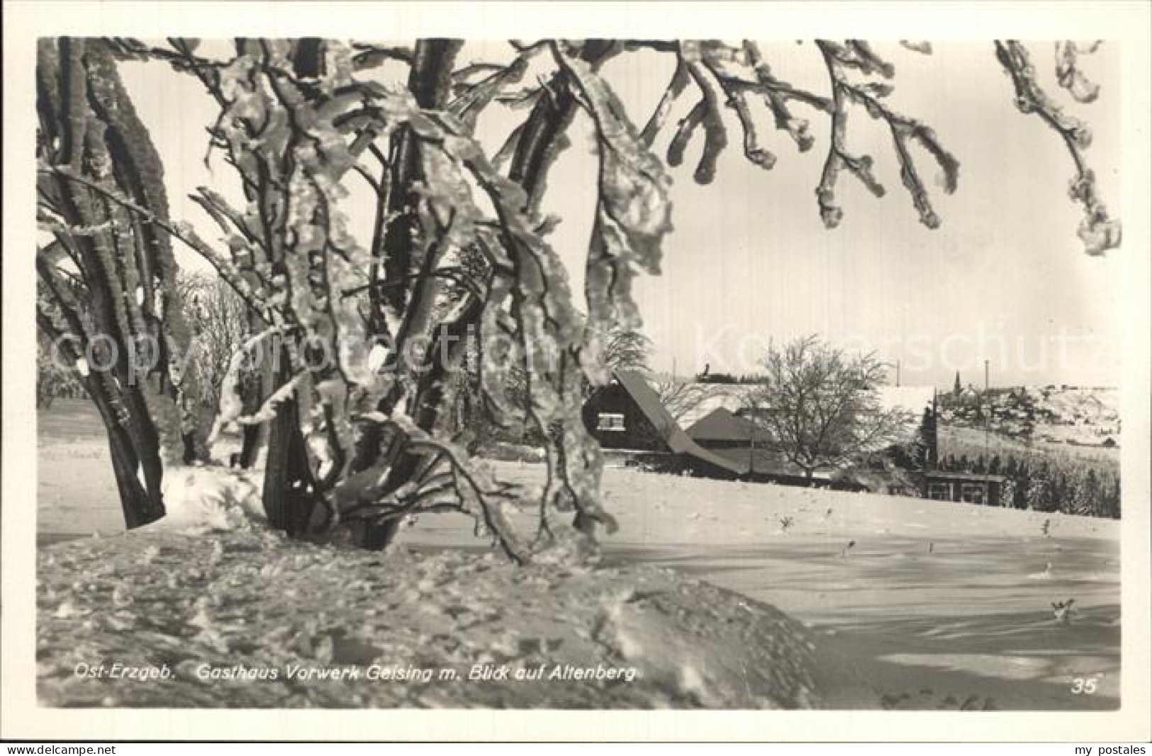 Geising Erzgebirge Gasthaus Vorwerk Geising mit Altenberge