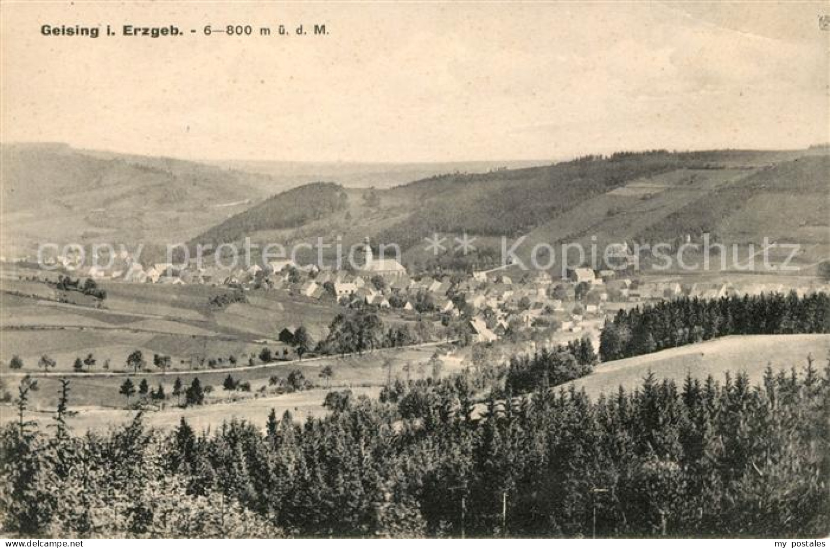 Geising Erzgebirge Panorama