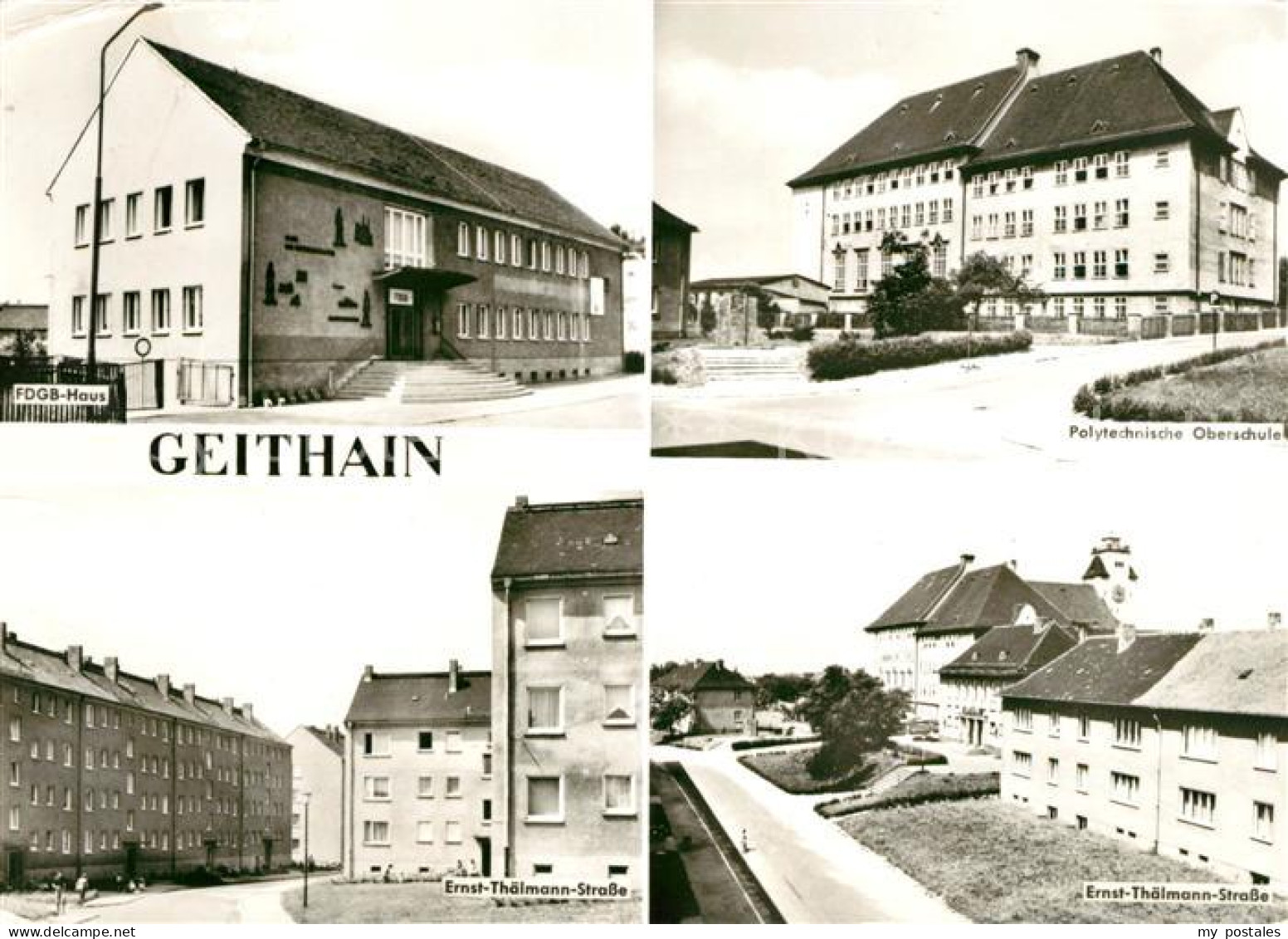 Geithain FDGB Haus Polytechn Oberschule Thaelmann Strasse