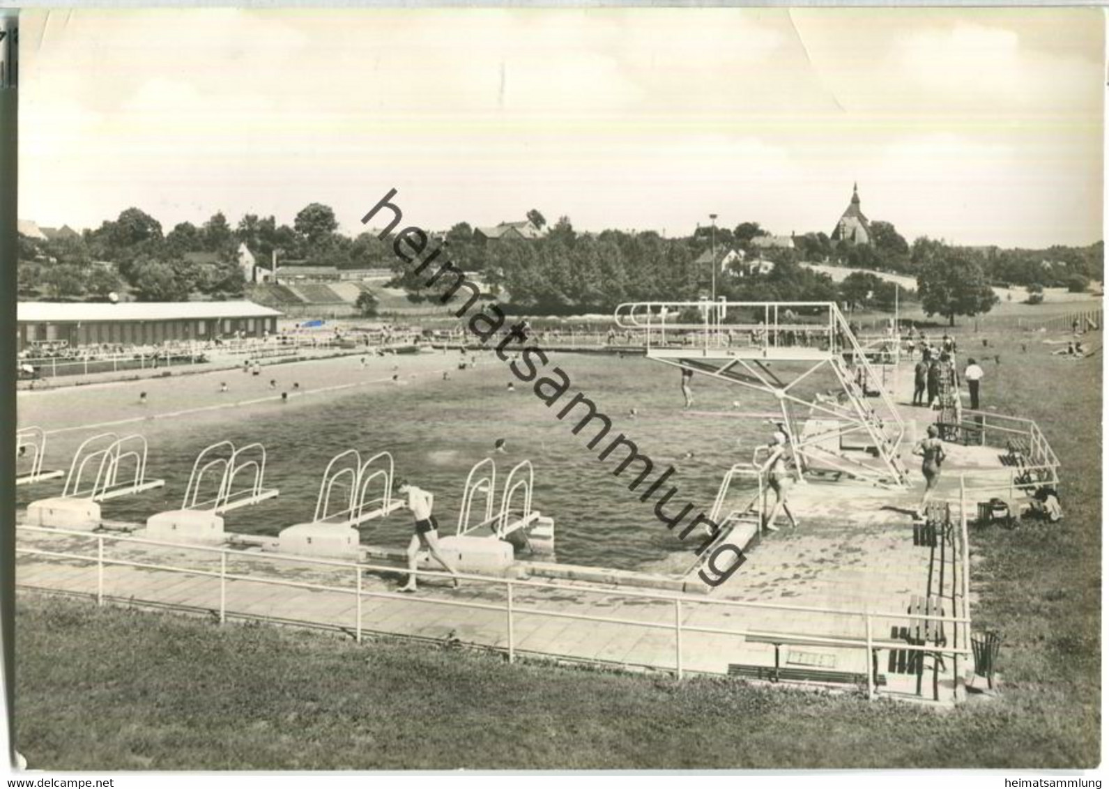 Geithain - Freibad - VEB Foto-Verlag Erlbach