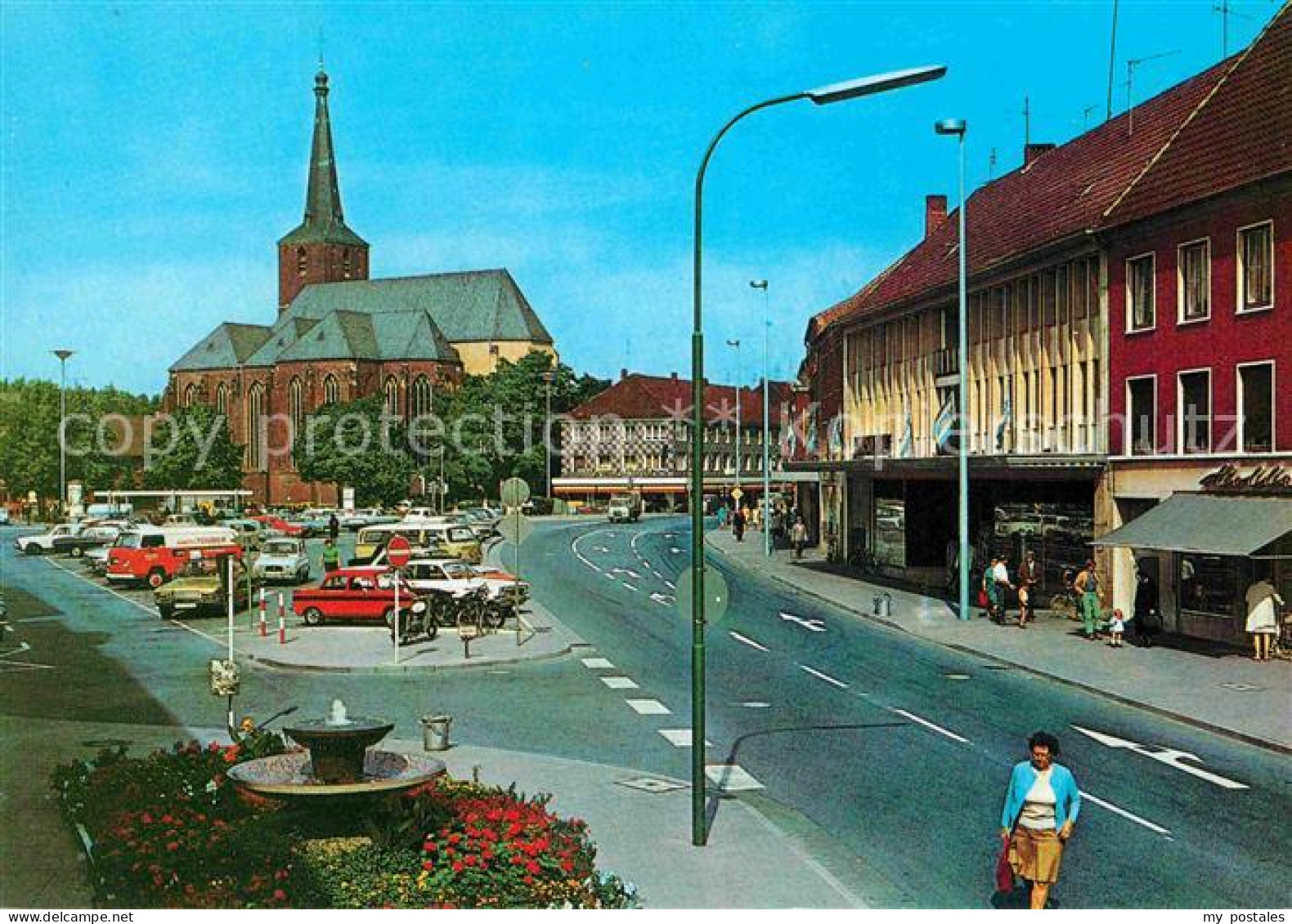 Geldern Markt Parkplatz Kirche